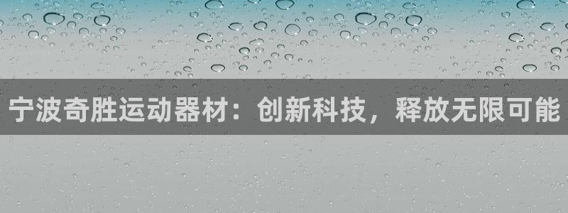 意昂体育4是干嘛的公司:宁波奇胜运动器材:创新科技,释放无限