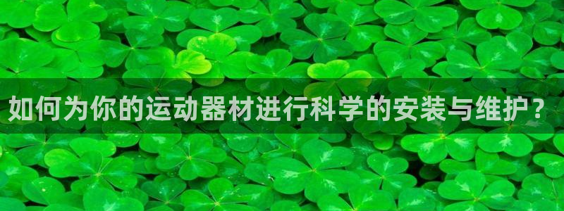 意昂4集团logo:如何为你的运动器材进行科学的安装与维护?